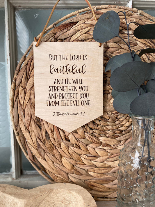But the Lord is Faithful Wood Wall Hanging