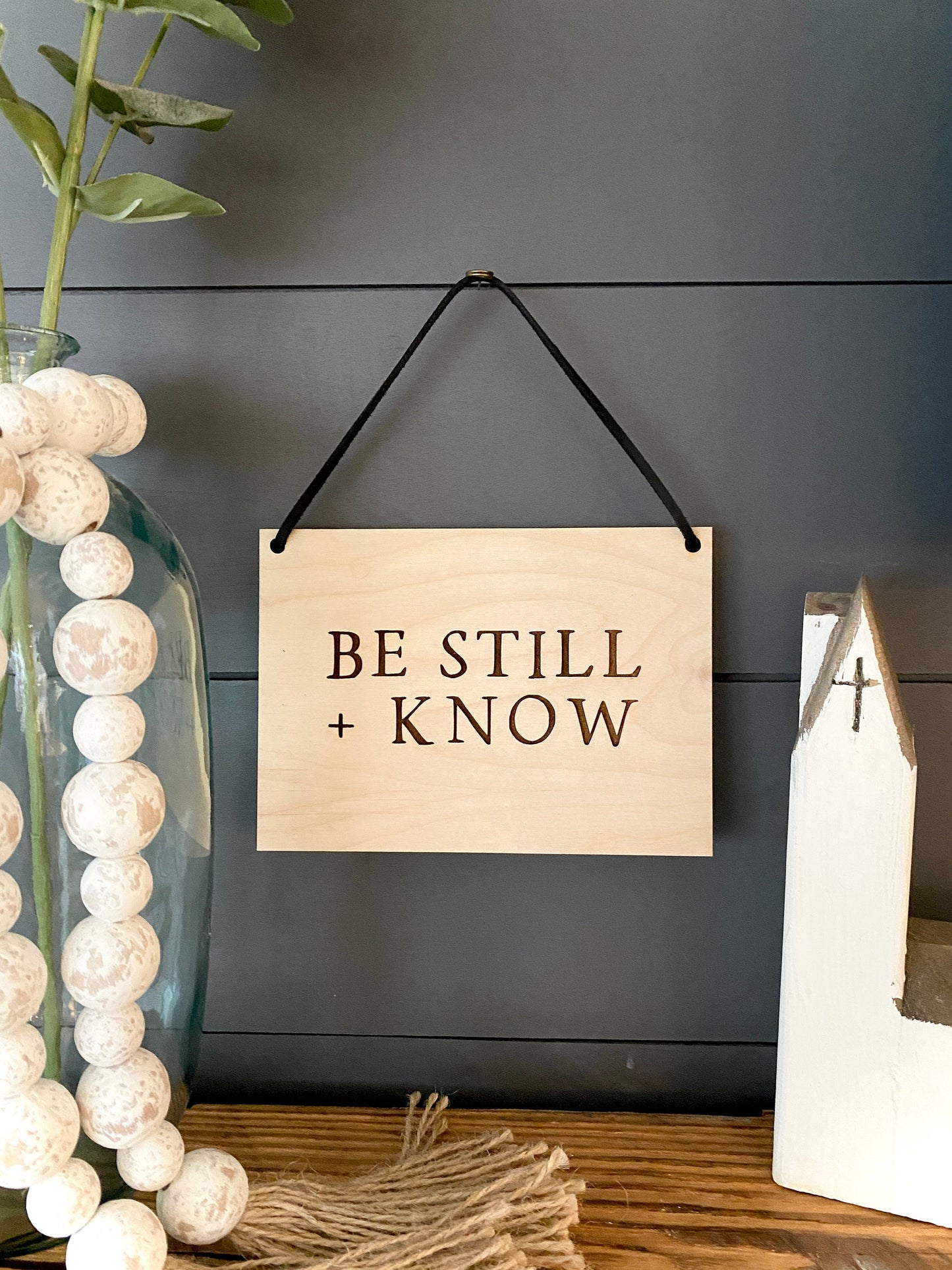 Be Still and Know Wood Wall Hanging
