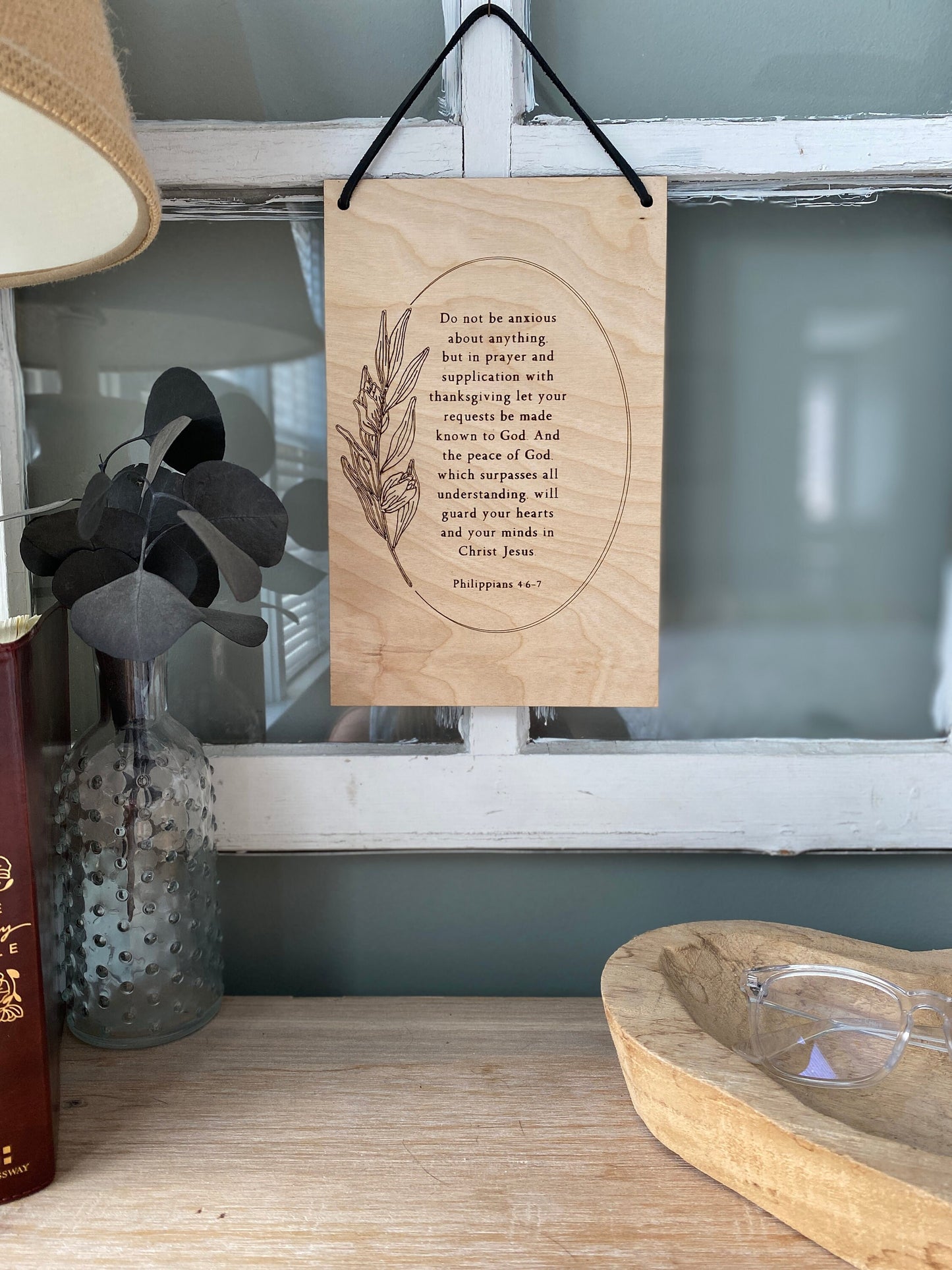 Do Not Be Anxious Wood Wall Hanging