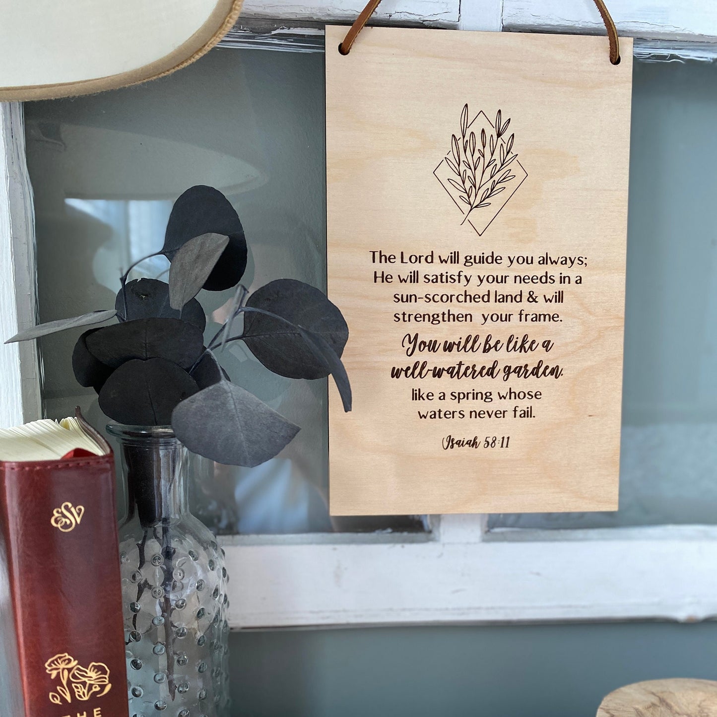 The Lord Will Guide You Wood Wall Hanging