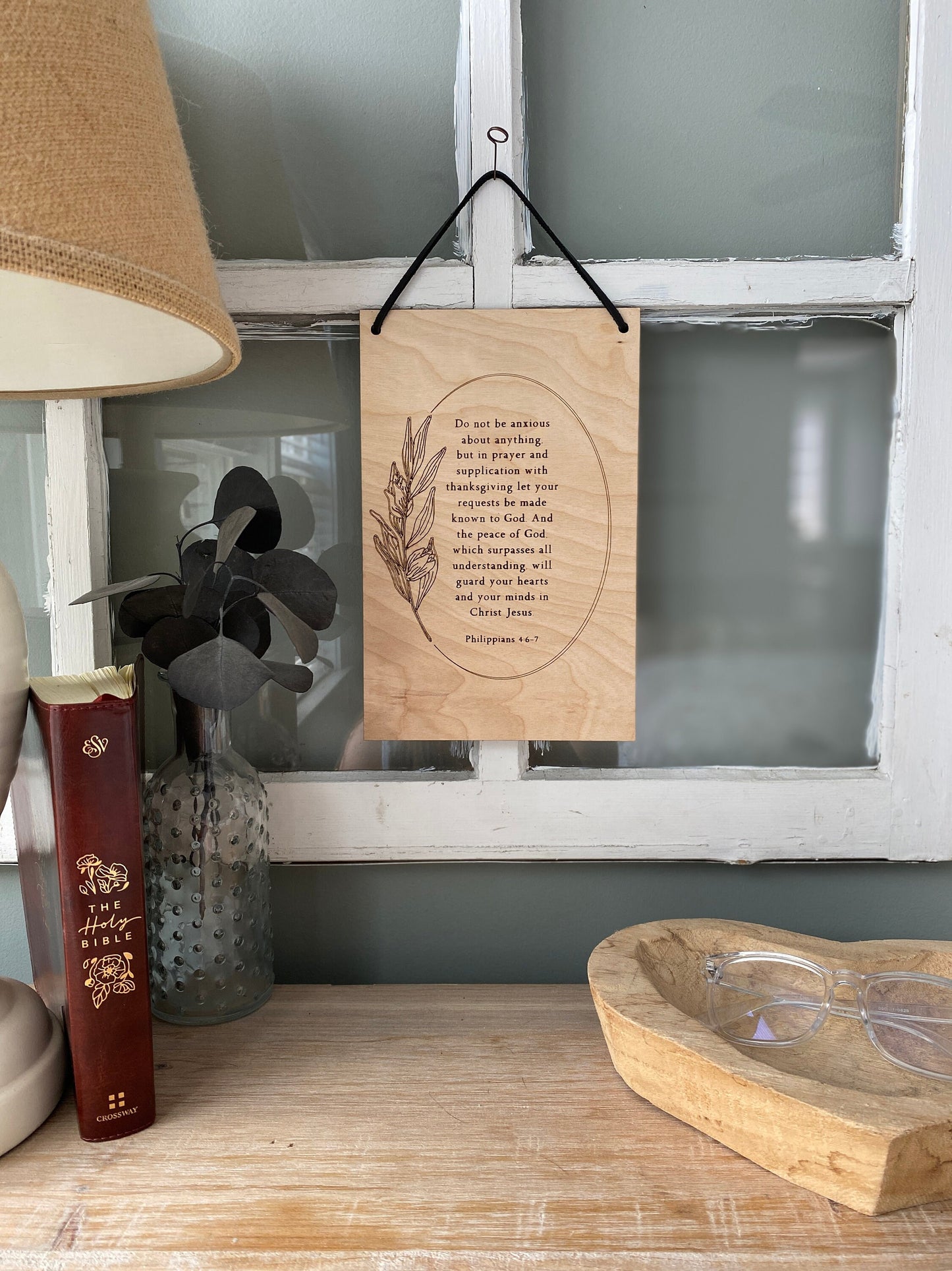 Do Not Be Anxious Wood Wall Hanging