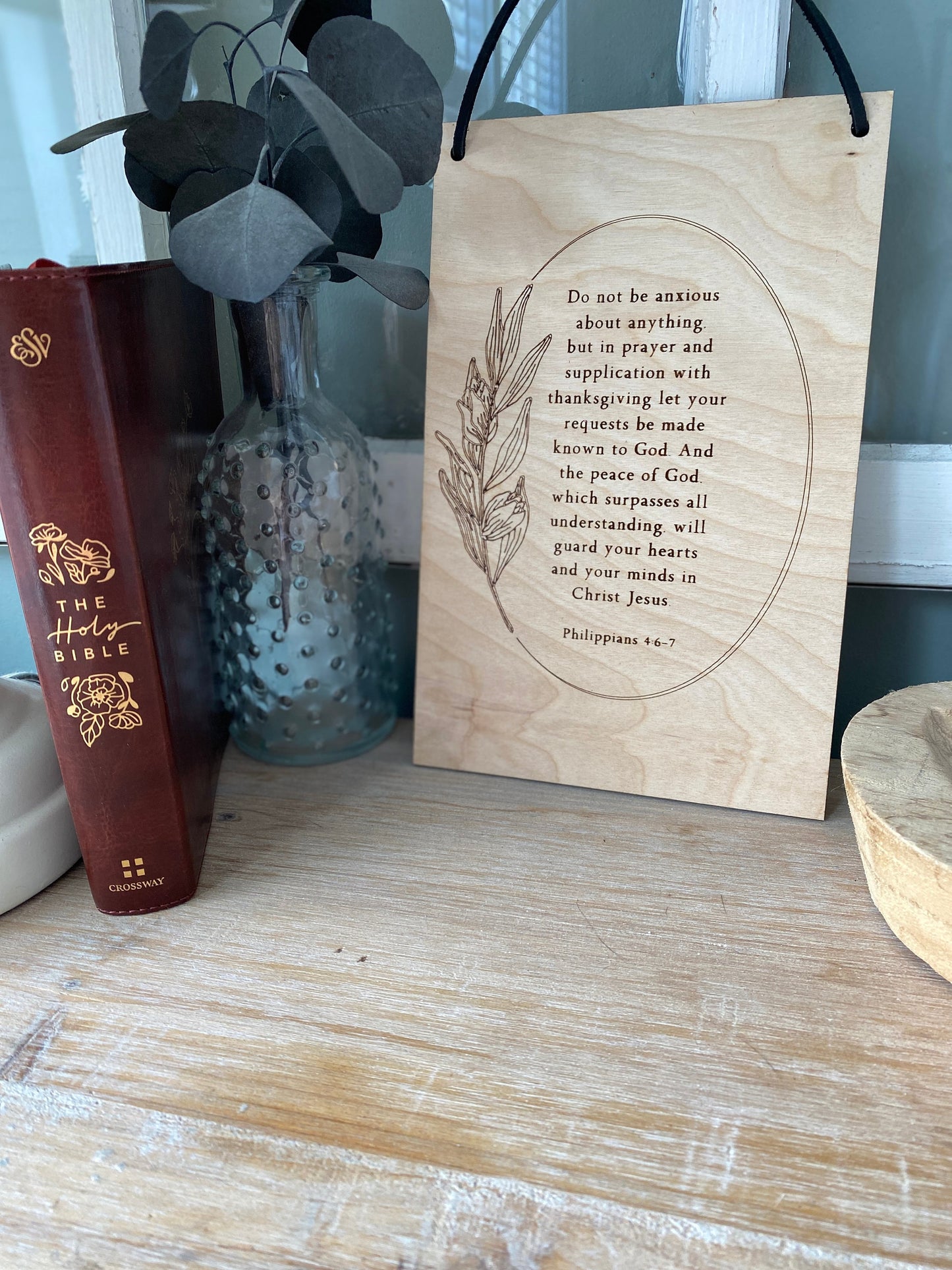 Do Not Be Anxious Wood Wall Hanging