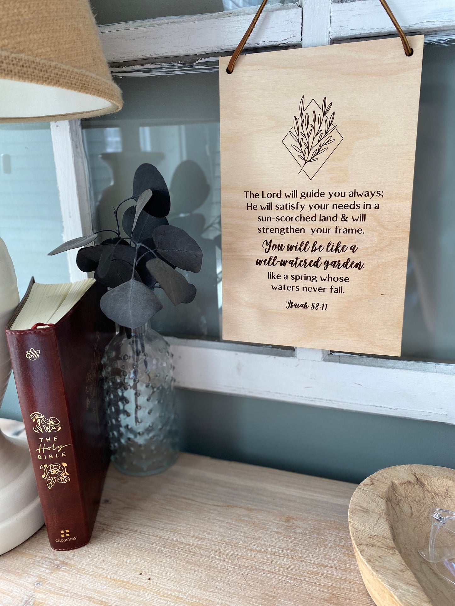 The Lord Will Guide You Wood Wall Hanging