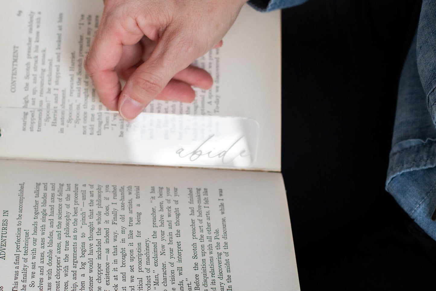 Custom Clear Acrylic Bookmark