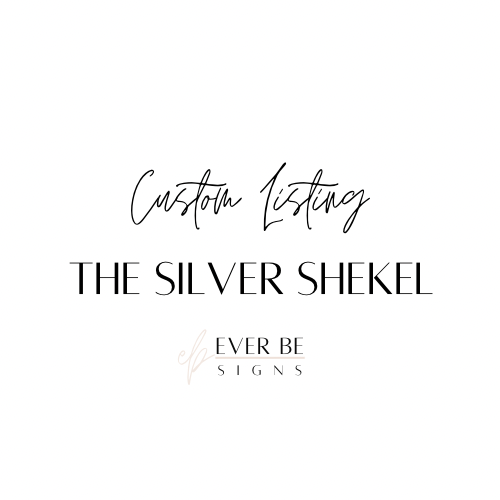 Custom Listing for Silver Shekel
