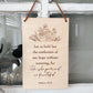 He who promised is faithful wood wall hanging