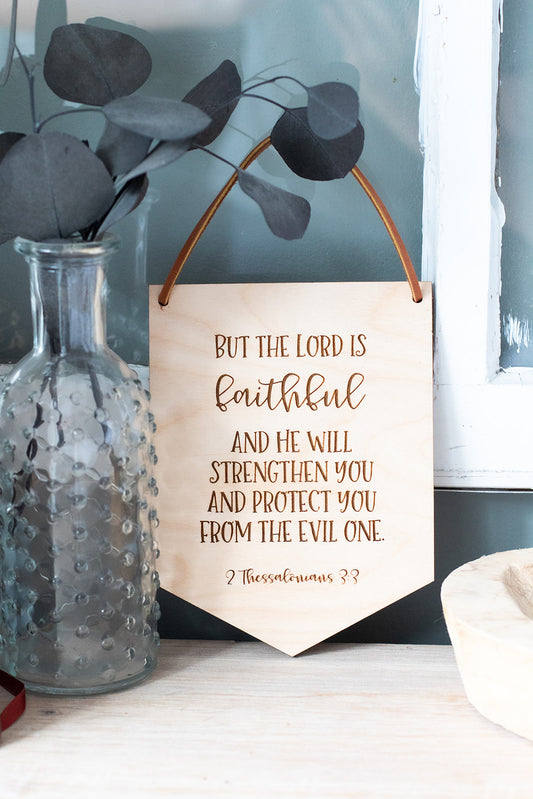 But the Lord is Faithful Wood Wall Hanging