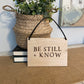 Be Still and Know Wood Wall Hanging