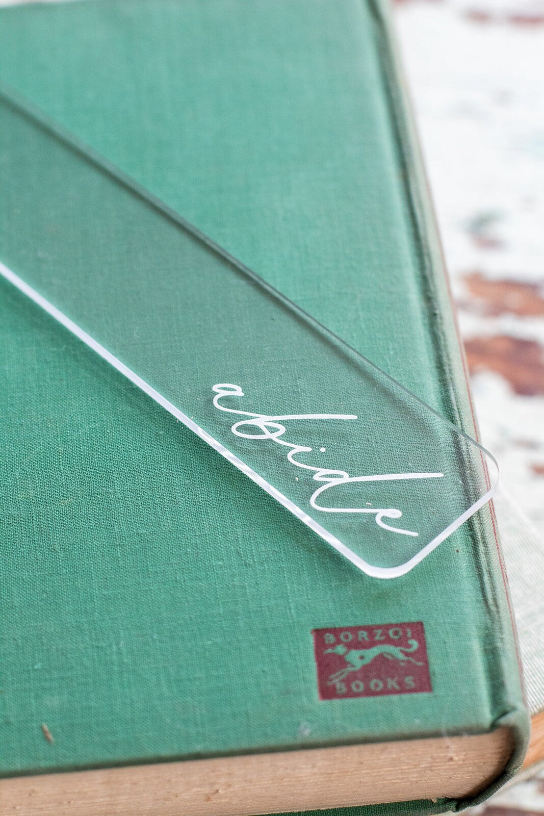 Custom Clear Acrylic Bookmark