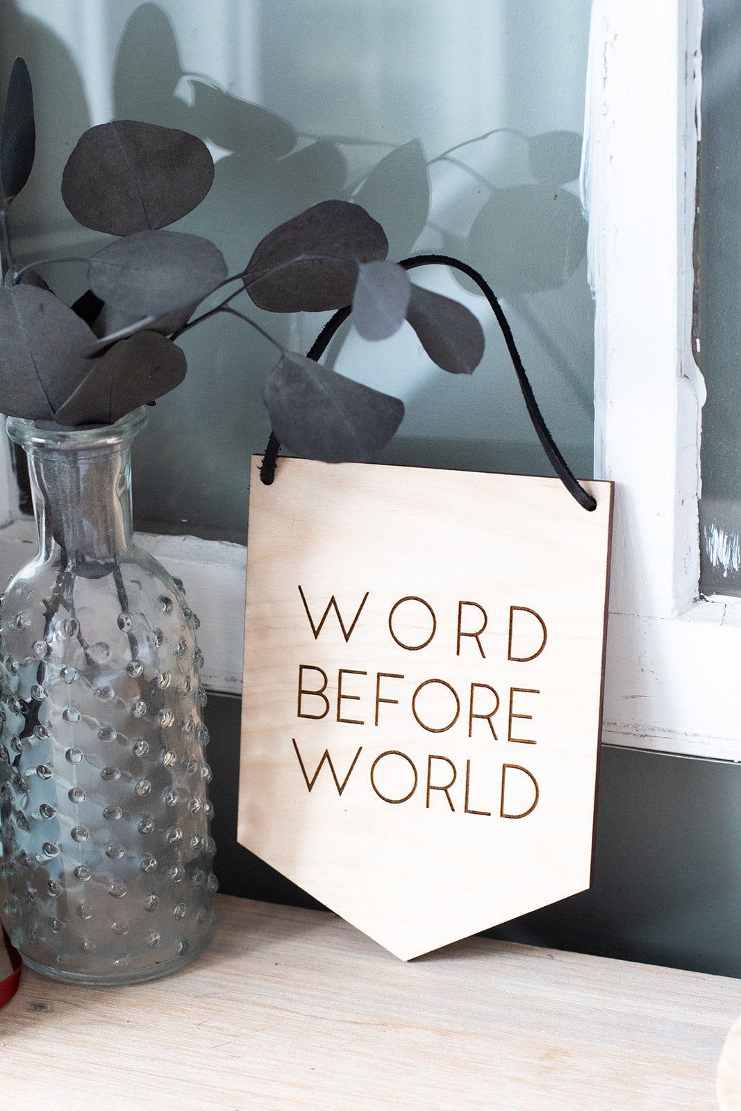 Word Before World Wood Wall Hanging
